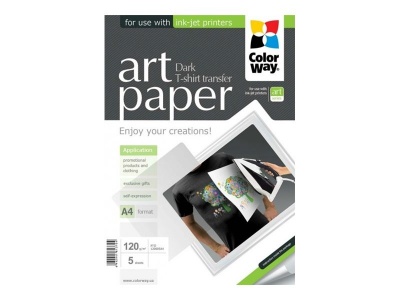 ART T-shirt transfer (dark) | 120 g/m² | A4 | A4 | Photo Paper