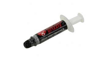 Thermal Grizzly | Thermal grease "Kryonaut" 1g | universal | Thermal Conductivity: 12,5 W/mk * Thermal Resistance: 0,0032 K/W * Electrical Conductivity: 0 pS/m * Viscosity : 130-170 Pas * Specific Weight : 3,7g/cm3 * Temperature : -200 °C / +350 °C W