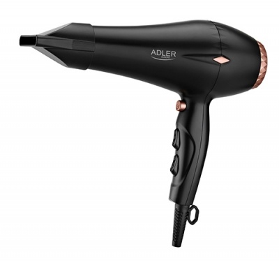 Adler | Hair Dryer | AD 2244 | 2000 W | Number of temperature settings 3 | Ionic function | Diffuser nozzle | Black