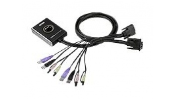 Aten 2-Port USB DVI/Audio Cable KVM Switch with Remote Port Selector | Aten | 2-Port USB DVI/Audio Cable KVM Switch with Remote Port Selector