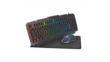 Logilink | Gaming-Set, keyboard, mouse and mouspad | ID0185 | Metal | Keyboard, Mouse and Pad Set | Wired | Mouse included | DE | Numeric keypad