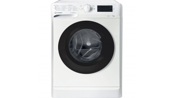 INDESIT | Washing machine | MTWE 71252 WK EE | Energy efficiency class E | Front loading | Washing capacity 7 kg | 1200 RPM | Depth 54 cm | Width 59.5 cm | Display | Big Digit | White