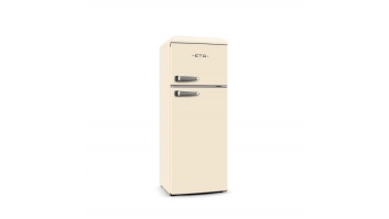 ETA | Refrigerator | ETA253390040E Storio retro | Energy efficiency class E | Free standing | Double Door | Height 148.2 cm | Fridge net capacity 170 L | Freezer net capacity 45 L | 44 dB | Beige