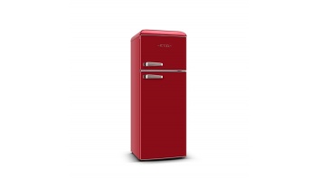 ETA | Refrigerator | ETA253490030E Storio retro | Energy efficiency class E | Free standing | Double Door | Height 148.2 cm | Fridge net capacity  170 L | Freezer net capacity 45 L | 44 dB | Red