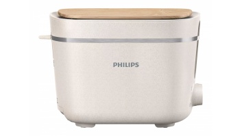 Philips | Toaster | HD2640/10 Eco Conscious Edition | Power 830 W | Number of slots 2 | Housing material 100% Bio-based plastic | Silk White Matt