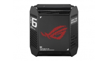 Wifi 6 802.11ax Tri-band Gigabit Gaming Mesh Router | GT6 ROG Rapture (1-Pack) | 802.11ax | 574+4804+4804 Mbit/s | 10/100/1000 Mbit/s | Ethernet LAN (RJ-45) ports 3 | Mesh Support Yes | MU-MiMO Yes | No mobile broadband | Antenna type Internal