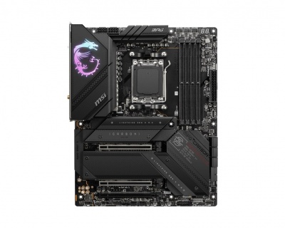 MSI | MPG X670E CARBON WIFI | Processor family AMD | Processor socket AM5 | DDR5 DIMM | Memory slots 4 | Supported hard disk drive interfaces 	SATA, M.2 | Number of SATA connectors 6 | Chipset AMD X670 | ATX