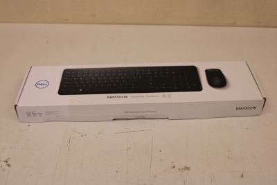 SALE OUT. Dell Keyboard and Mouse KM3322W Wireless US International | Dell | Keyboard and Mouse | KM3322W | Keyboard and Mouse Set | Wireless | Batteries included | US | DAMAGED PACKAGING, REFURBISHED | Black | Wireless connection