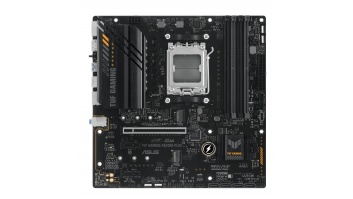 Asus | TUF GAMING A620M-PLUS | Processor family AMD | Processor socket AM5 | DDR5 DIMM | Memory slots 4 | Supported hard disk drive interfaces 	SATA, M.2 | Number of SATA connectors 4 | Chipset  AMD A620 | Micro-ATX