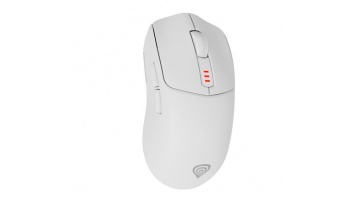 Genesis Zircon 500 | Wireless/Wired | Gaming Mouse | 2.4 GHz, Bluetooth, USB | White