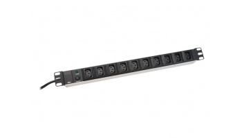 Digitus Aluminum outlet strip, IEC C14 plug | DN-95404 | Sockets quantity 10