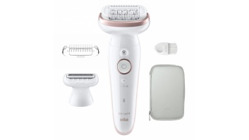 Braun Epilator | SES9-030 Silk épil 9 | Operating time (max) 50 min | Number of power levels 2 | Wet & Dry | White/Rose