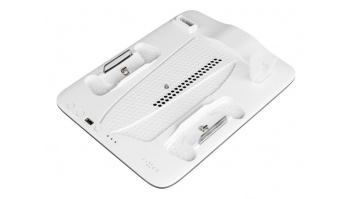 Fixed Multifunctional Station for PlayStation 5 (Slim) with Fans and Charging for two DualSense Controllers | FIXPS5S-MCS-BW