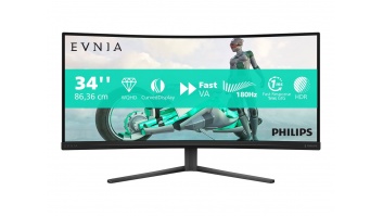 Philips 34M2C3500L/00 | 34 " | VA | 21:9 | 180 Hz | 1 ms | 3440 x 1440 pixels | 300 cd/m² | HDMI ports quantity 2 | Warranty 24 month(s)