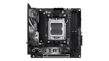 Asus | ROG STRIX X870-I GAMING WIFI | Processor family AMD | Processor socket AM5 | DDR5 DIMM | Supported hard disk drive interfaces SATA, M.2 | Number of SATA connectors 2