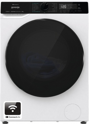 Gorenje Washing Machine with Dryer | WD2PA964ADW | Energy efficiency class A/D | Front loading | Washing capacity 9 kg | 1400 RPM | Depth 55 cm | Width 60 cm | Display | LED | Drying system | Drying capacity 6 kg | Steam function | Wi-Fi | White