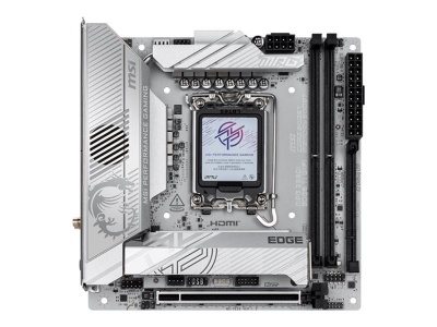 MSI MPG Z890I EDGE TI WIFI | Processor family Intel | Processor socket LGA1851 | Supported hard disk drive interfaces SATA, M.2 | Number of SATA connectors 2