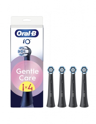 Oral-B | Replaceable toothbrush heads | iO GentleCare | Heads | For adults | Number of brush heads included 4 | Black