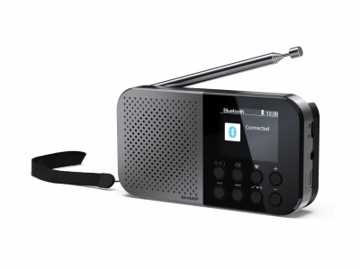 Sharp OSAKA Pocket/Handheld Portable Digital Radio | DR-P520(GY) | Bluetooth