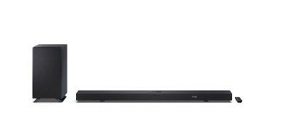 Sharp | 5.1.2 Dolby Atmos/DTS:X Soundbar with Wireless Subwoofer | HT-SBW55121(BK) | 650 W | Bluetooth | Black | Wireless connection