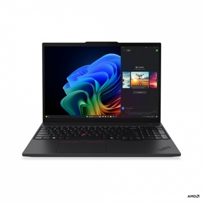 Lenovo ThinkPad T16 G4 AMD | Black | 16 " | IPS | WUXGA | 1920 x 1200 pixels | Anti-glare | AMD Ryzen AI 7 PRO | 350 | 32 GB | SO-DIMM DDR5 | Solid-state drive capacity 1000 GB | AMD Radeon 860M Graphics | Windows 11 Pro | 802.11be | Bluetooth version 5.4