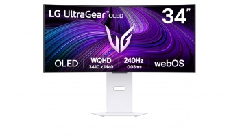 LG 34GX90SA-W | 34 " | OLED | 21:9 | 240 Hz | 1 ms | 3440 x 1440 pixels | 250 cd/m² | HDMI ports quantity 2 | White
