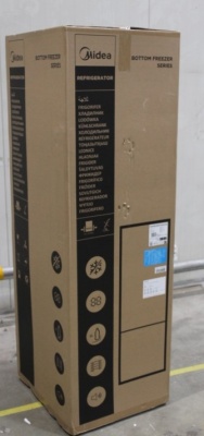 SALE OUT. Midea MDRB380FGE02A Refrigerator, E, Freestanding, Combi, Height 180 cm, Fridge net 199L, Freezer net 71L, Grey | Midea Refrigerator | MDRB380FGE02A | Energy efficiency class E | Free standing | Combi | Height 180 cm | No Frost system | Fridge n