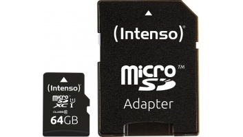MEMORY MICRO SDXC 64GB UHS-I/W/ADAPTER 3423490 INTENSO