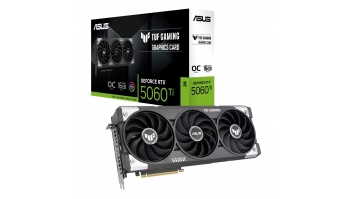 Graphics Card|ASUS|NVIDIA GeForce RTX 5060 Ti|16 GB|GDDR7|128 bit|PCIE 5.0 16x|Triple slot Fansink|1xHDMI|3xDisplayPort|TUF-RTX5060TI-O16GGAMING
