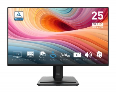 LCD Monitor|MSI|24.5"|Business|Matte|Panel IPS|1920x1080|16:9|120Hz|1 ms|Speakers|Colour Black|PROMP252E2