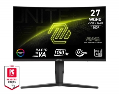 LCD Monitor|MSI|MAG 275CQRF QD E2|27"|Gaming/Curved|Swivel|Height adjustable|Tilt|Matte|Panel VA|2560x1440|16:9|180Hz|1 ms|Colour Black|MAG275CQRFQDE2