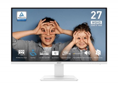 LCD Monitor|MSI|PRO MP273QW E2|27"|Business|Matte|2560x1440|16:9|100Hz|1 ms|Speakers|Colour White|PROMP273QWE2