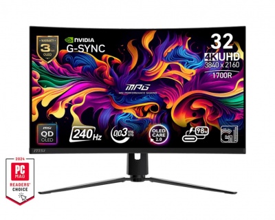 Monitor|MSI|MPG 321CURX QD-OLED|31.5"|Gaming/Curved/4K|Panel QD-OLED|3840x2160|16:9|240 Hz|0.03 ms|MPG321CURXQD-OLED