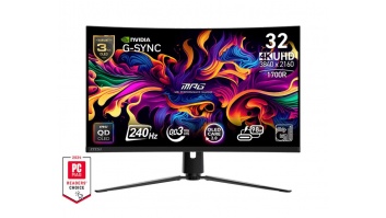 Monitor|MSI|MPG 321CURX QD-OLED|31.5"|Gaming/Curved/4K|Panel QD-OLED|3840x2160|16:9|240 Hz|0.03 ms|MPG321CURXQD-OLED
