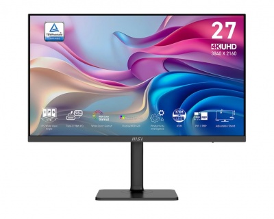 LCD Monitor|MSI|MODERN MD272UPHG|27"|Business/4K|Matte|Panel IPS|3840x2160|16:9|60Hz|4 ms|Speakers|Colour Black|MODERNMD272UPHG