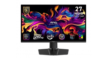 Monitor|MSI|MAG 273QP QD-OLED X24|26.5"|Gaming|Matte|Panel QD-OLED|2560x1440|16:9|240Hz|0.03 ms|Colour Black|MAG273QPQD-OLEDX24