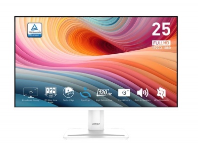 LCD Monitor|MSI|PRO MP251W E2|24.5"|Business|Panel IPS|1920x1080|16:9|120 Hz|1 ms|Speakers|Colour White|PROMP251WE2