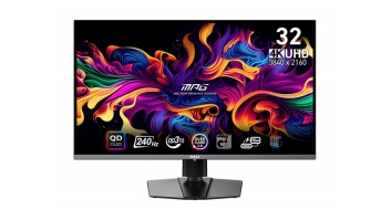 Monitor|MSI|31.5"|Gaming/4K|Panel QD-OLED|3840x2160|16:9|Matte|0.03 ms|Swivel|Pivot|Height adjustable|Tilt|Colour Black|MPG321URXQD-OLED