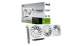 Graphics Card|ASUS|NVIDIA GeForce RTX 5070|12 GB|GDDR7|192 bit|Triple slot Fansink|1xHDMI|3xDisplayPort|PRIME-RTX5070-O12G-WHITE