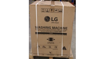 SALE OUT. LG F4DR711S2BA Washing machine, A, Front loading, Washing capacity 11 kg, Depth 56,5 cm, 1360 RPM, Black | LG DAMAGED PACKAGING, UNPACKED, DRAWER DOES NOT CLOSE COMPLETELY, BUMPS ON SIDE