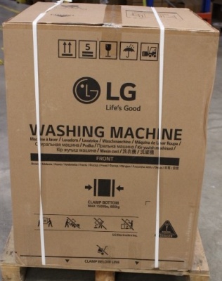 SALE OUT. LG F4DR711S2BA Washing machine, A, Front loading, Washing capacity 11 kg, Depth 56,5 cm, 1360 RPM, Black | LG DAMAGED PACKAGING, UNPACKED, DRAWER DOES NOT CLOSE COMPLETELY, BUMPS ON SIDE