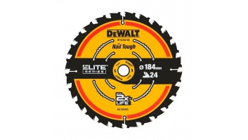 DEWALT | DT10302-QZ EXTREME 2nd Fix Circular Saw Blade 184mm 16mm Bore 24T