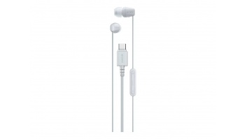 Sony IER‑EX15C USB‑C Wired Earbuds with Mic, White