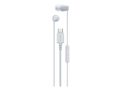 Sony IER‑EX15C USB‑C Wired Earbuds with Mic, White