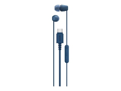 Sony IER‑EX15C USB‑C Wired Earbuds with Mic, Blue
