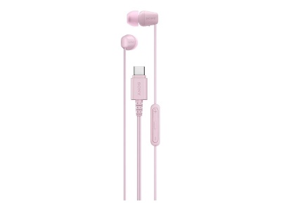 Sony IER‑EX15C USB‑C Wired Earbuds with Mic, Pink
