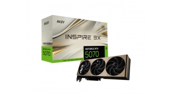 MSI GeForce RTX 5070 12G INSPIRE 3X OC | NVIDIA | 12 GB | GeForce RTX 5070 | GDDR7 | HDMI ports quantity 1 | PCI Express Gen 5