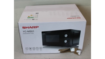 SALE OUT.  | Sharp | Microwave Oven | YC-MS01E-B | Free standing | 20 L | 800 W | Black | DAMAGED PACKAGING