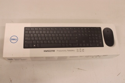 SALE OUT. Dell Keyboard and Mouse KM5221W Pro Wireless US International (RTL BOX) | Dell | Pro Keyboard and Mouse (RTL BOX) | KM5221W | Keyboard and Mouse Set | Wireless | Batteries included | US | REFURBISHED | Black | Wireless connection