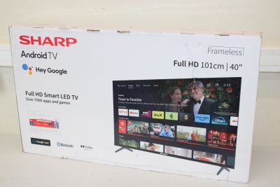 Sharp | 40FH2EA | 40" (101 cm) | Smart TV | Android TV | FHD | Black | DAMAGED PACKAGING